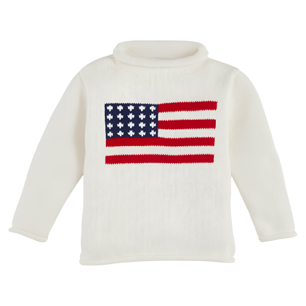 Mud Pie Toddler Flag Rolled Sweater KIDS - Baby - Unisex Baby Clothing Mud Pie