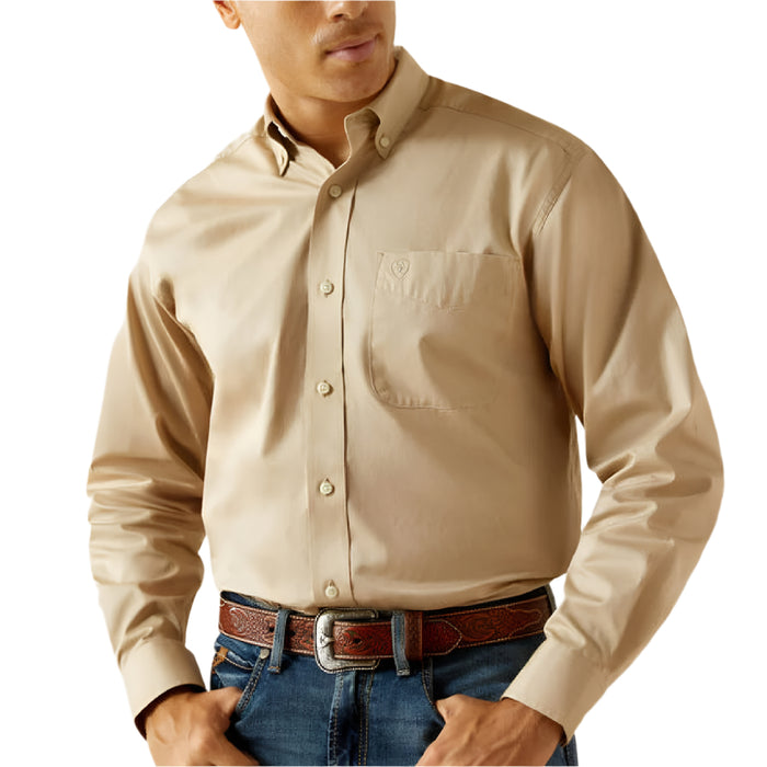 Ariat Men's Lightweight Solid Twill Classic Fit Shirt MEN - Clothing - Shirts - Long Sleeve Ariat Clothing