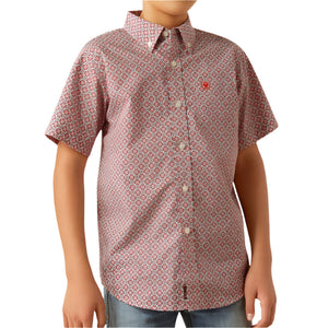 Ariat Boy's Welch Classic Fit Button Down Shirt KIDS - Boys - Clothing - Shirts - Short Sleeve Shirts Ariat Clothing