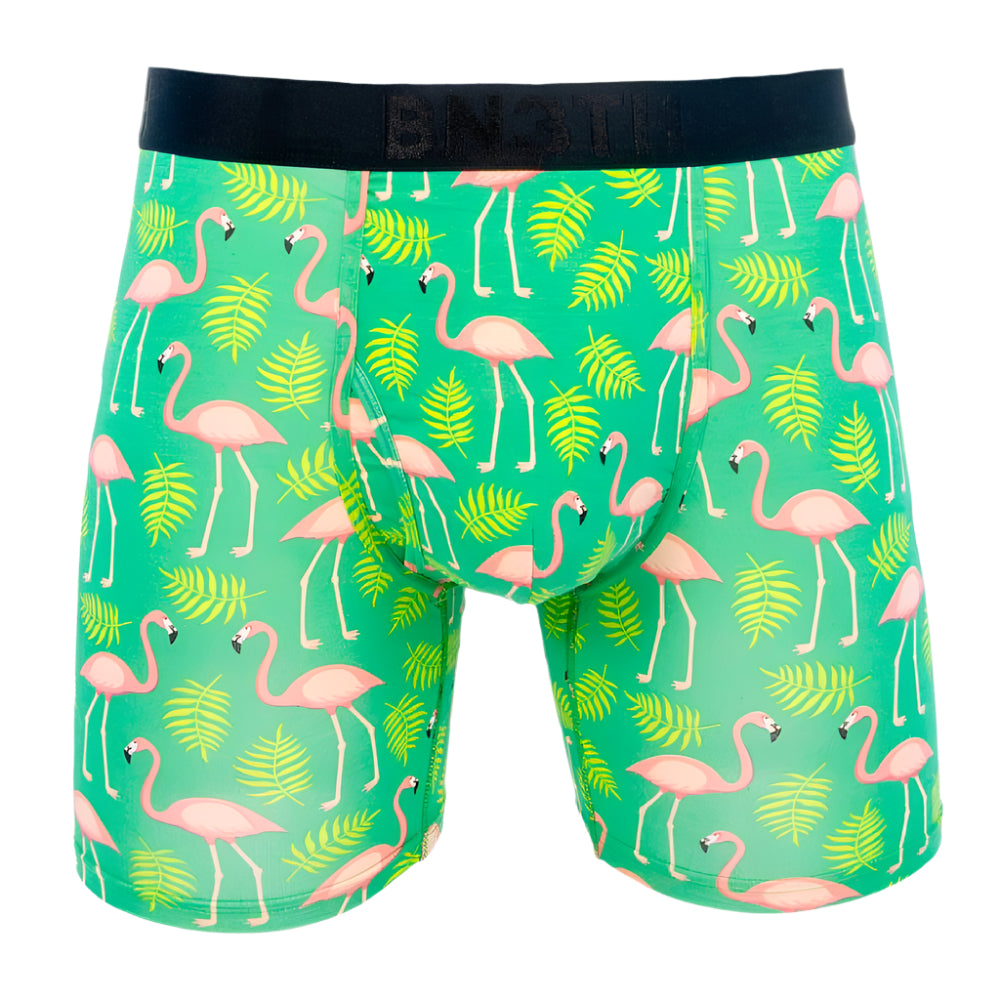 BN3TH Classic Boxer Brief - Fly Flamingos Spruce MEN - Clothing - Underwear, Socks & Loungewear - Underwear BN3TH