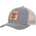Martin Saddlery Caps with Faux Leather Patch HATS - BASEBALL CAPS Martin Saddlery Grey Heather/Grey