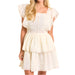 Rock & Roll Denim Women's Flutter Sleeve Mini Dress WOMEN - Clothing - Dresses Panhandle