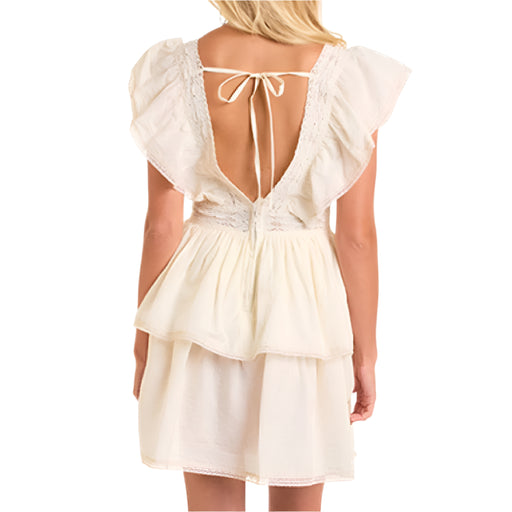 Rock & Roll Denim Women's Flutter Sleeve Mini Dress WOMEN - Clothing - Dresses Panhandle