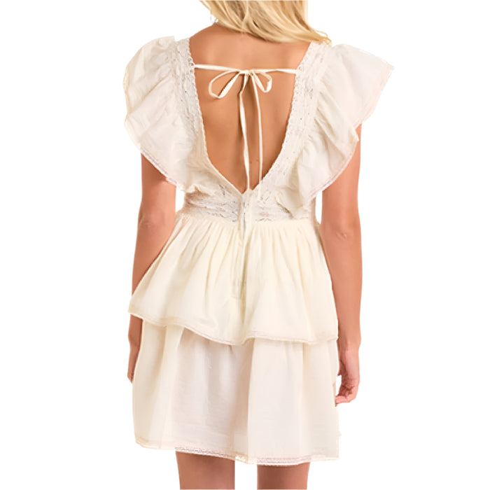 Rock & Roll Denim Women's Flutter Sleeve Mini Dress WOMEN - Clothing - Dresses Panhandle