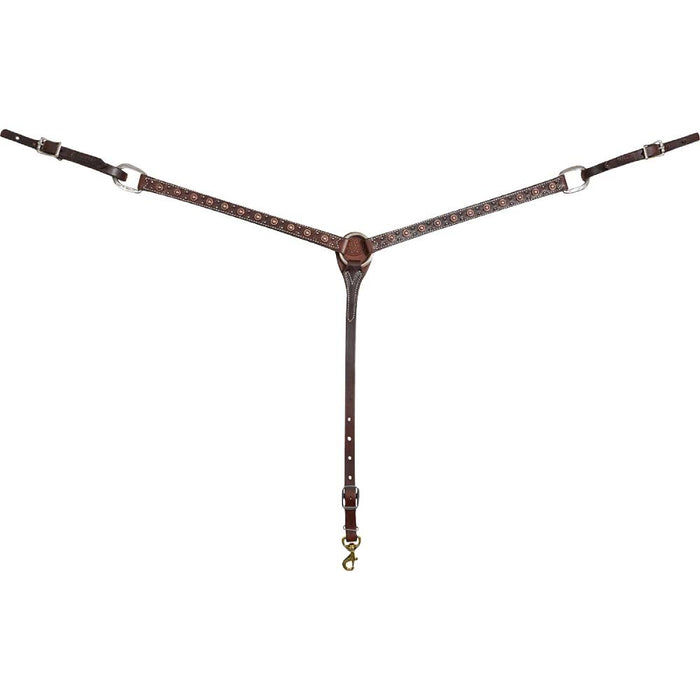 Martin Saddlery Rope Edge Dots Breast Collar Tack - Breast Collars Martin Saddlery