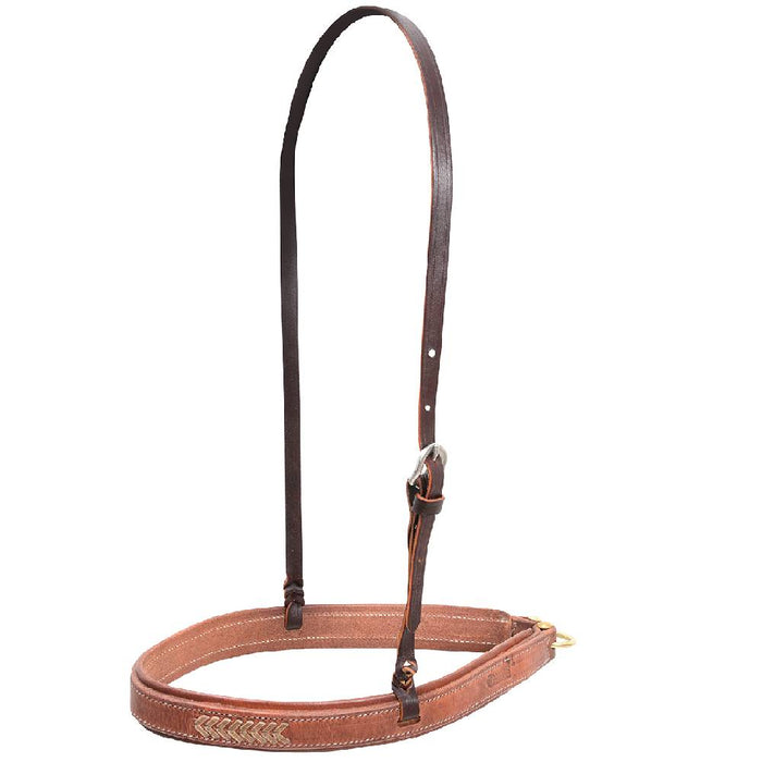 Martin Saddlery Rawhide Laced Natural Noseband Tack - Nosebands & Tie Downs Martin Saddlery