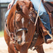 Martin Saddlery Rawhide Laced Chocolate One Ear Headstall Tack - Headstalls Martin Saddlery
