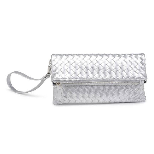 Aria Woven Wristlet Clutch - Silver WOMEN - Accessories - Handbags - Clutches & Pouches Urban Expressions