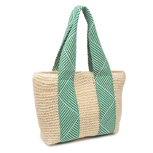 Lorena Straw Beach Tote - Green WOMEN - Accessories - Handbags - Tote Bags Urban Expressions