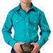 Roper Boy's Pearl Snap Stretch Western Shirt KIDS - Boys - Clothing - Shirts - Long Sleeve Shirts Roper Apparel & Footwear