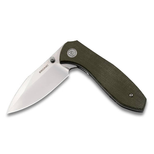Eikonic Kasador Olive Green Micarta 2.7" Drop Point Knives Eikonic Knives