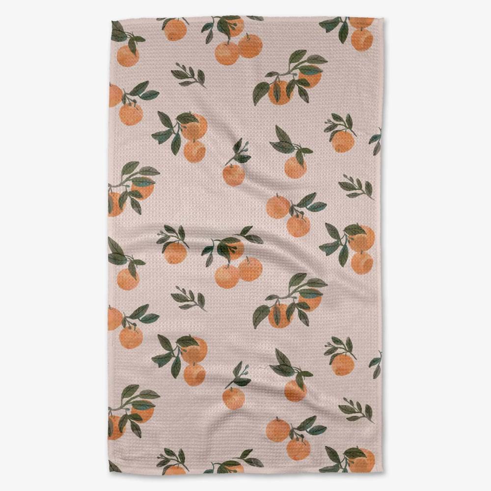 Pretty In Peach Tea Towel HOME & GIFTS - Tabletop + Kitchen - Kitchen Decor Geometry