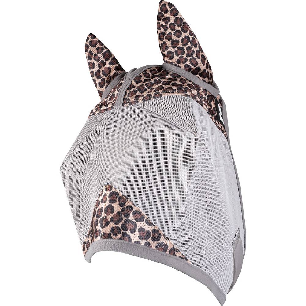Cashel Crusader Patterned Fly Mask Equine - Fly & Insect Control Cashel With Ears Leopard Weanling/Small Pony