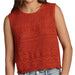 Dylan Scallop Hem Crochet Sweater Top WOMEN - Clothing - Tops - Sleeveless Dylan
