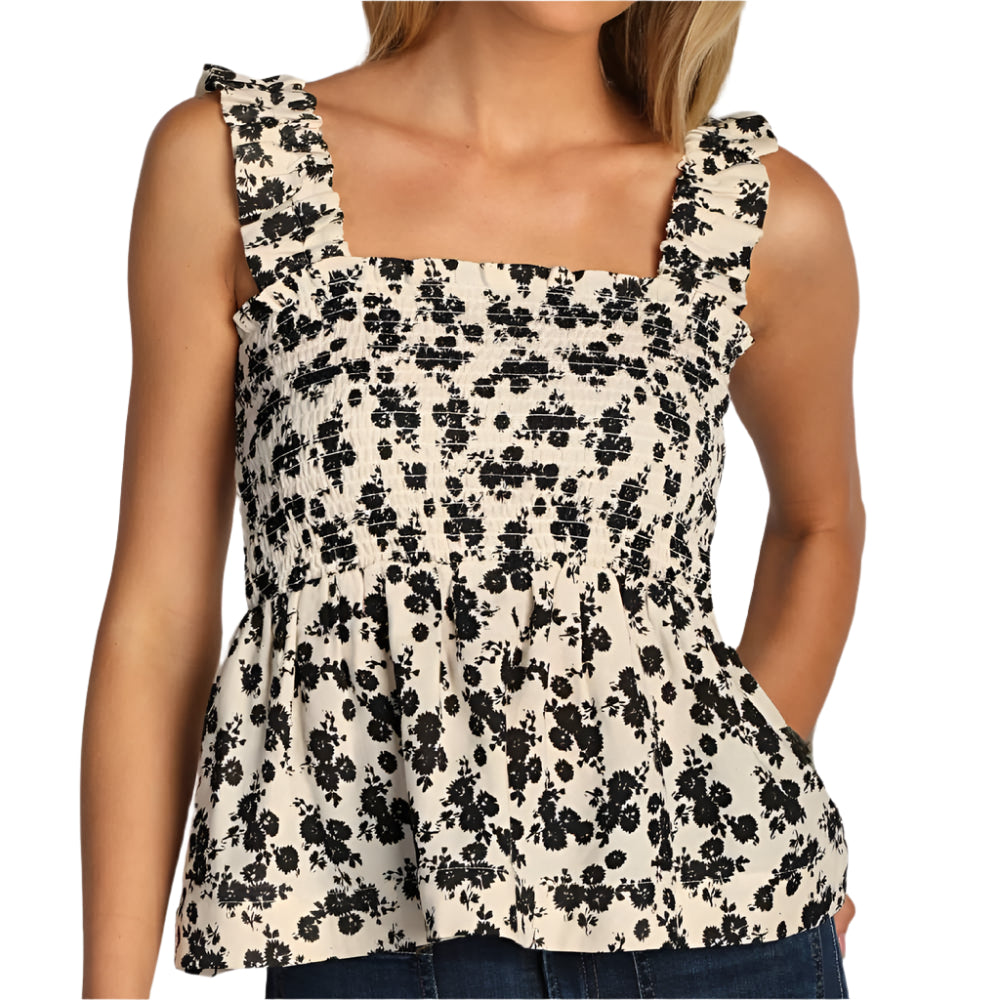 Dylan Ruffled Peplum Top WOMEN - Clothing - Tops - Sleeveless Dylan