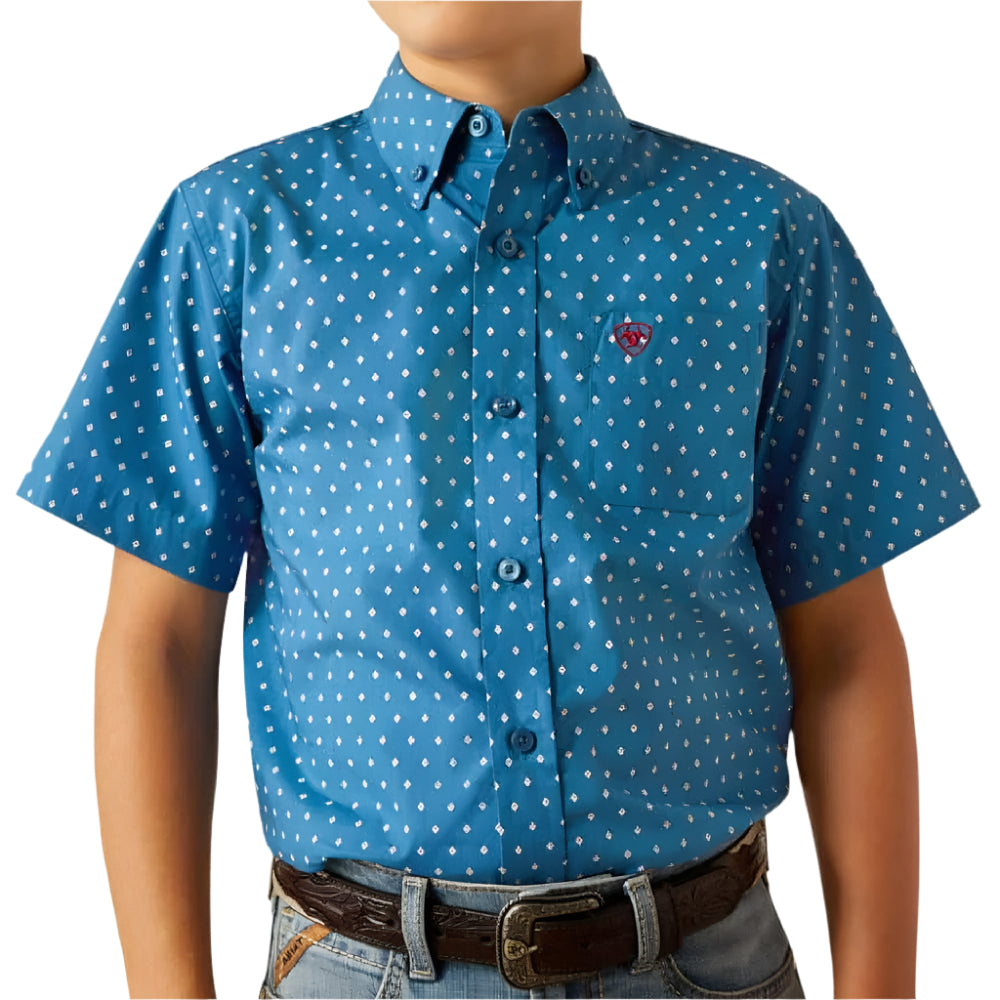 Ariat Boy's Classic Fit Button Down Shirt KIDS - Boys - Clothing - Shirts - Short Sleeve Shirts Ariat Clothing