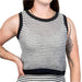 Knit Ribbed Crop Tank Top WOMEN - Clothing - Tops - Sleeveless La Roseason
