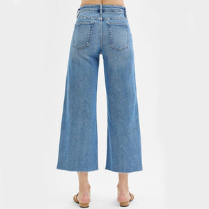 Risen Mid Rise Crop Wide Leg Jean WOMEN - Clothing - Jeans Risen Jeans