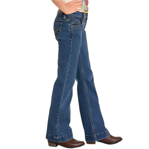 Rock & Roll Denim Girl's Signature Embroidered Trouser KIDS - Girls - Clothing - Jeans Panhandle