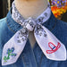 Big Hat and Bluebonnets Bandana - White WOMEN - Accessories - Scarves & Wraps Pradera Purveyors of the West