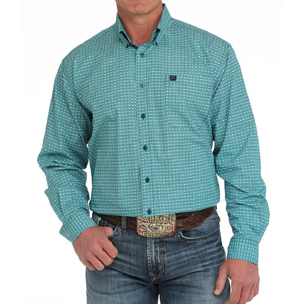 Cinch Men's Geo Print Button Down Western Shirt MEN - Clothing - Shirts - Long Sleeve Cinch