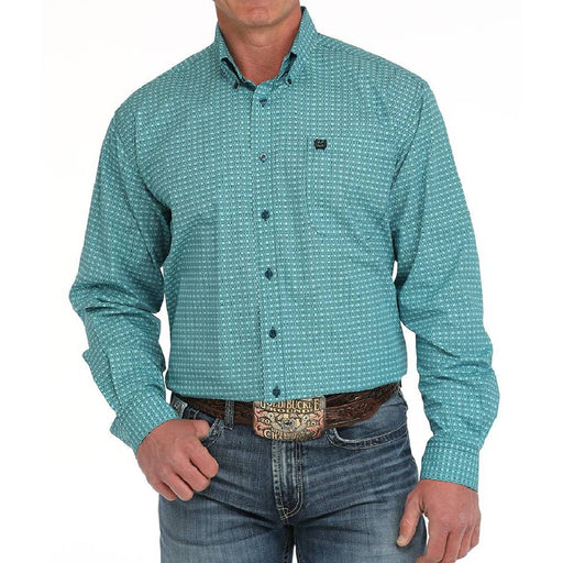 Cinch Men's Geo Print Button Down Western Shirt MEN - Clothing - Shirts - Long Sleeve Cinch