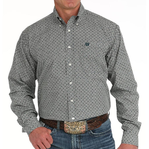 Cinch Men's Geo Print Button Down Western Shirt MEN - Clothing - Shirts - Long Sleeve Cinch
