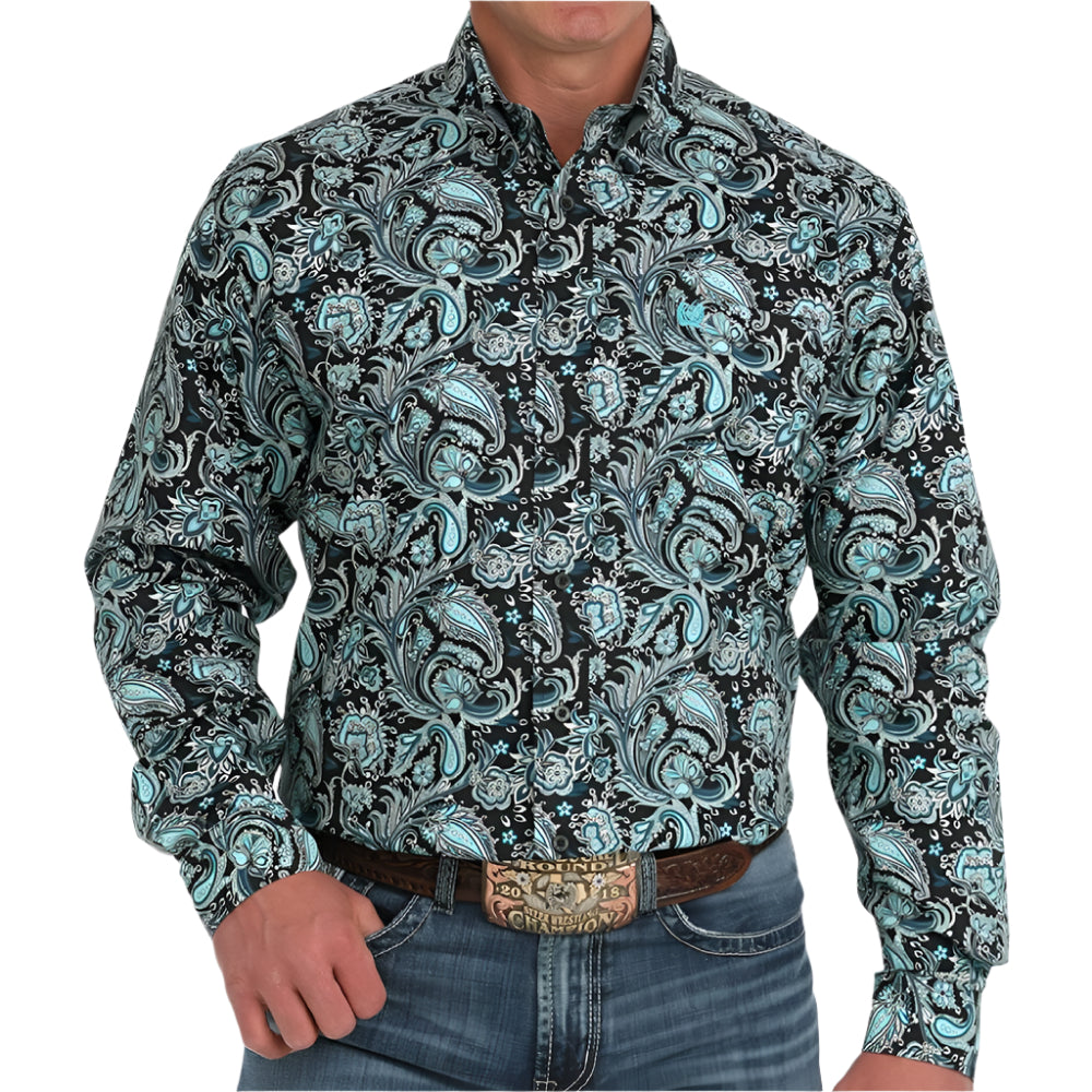 Cinch Men's Paisley Button Down Western Shirt MEN - Clothing - Shirts - Long Sleeve Cinch