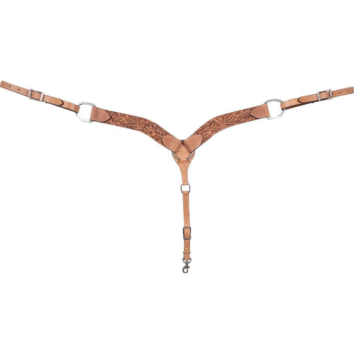 Cashel 2-1/4" Antique Leaf Breast Collar Tack - Breast Collars Cashel