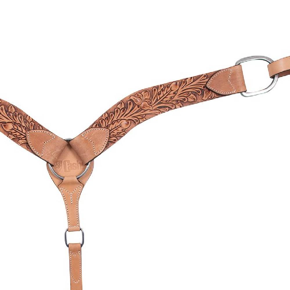 Cashel 2-1/4" Antique Leaf Breast Collar Tack - Breast Collars Cashel