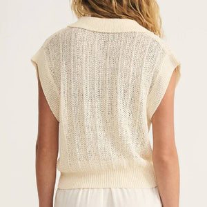 Lauden Polo Top WOMEN - Clothing - Tops - Short Sleeved Z Supply