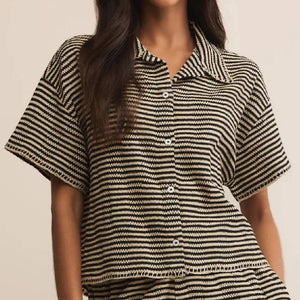 Monaco Button Up Top WOMEN - Clothing - Tops - Short Sleeved Z Supply