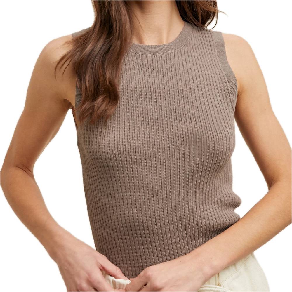 Ribbed Sweater Tank Top WOMEN - Clothing - Tops - Sleeveless Wishlist