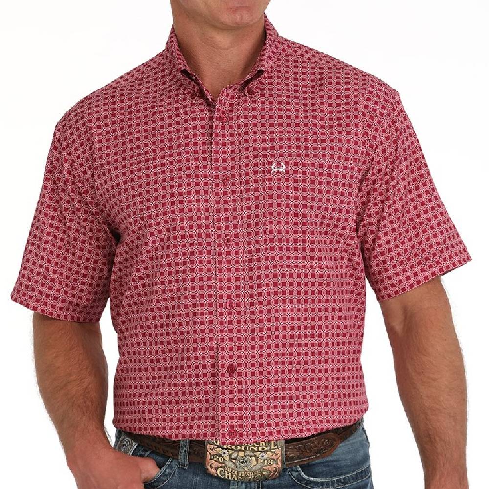Cinch Men's Arenaflex Geo Print Button Down Shirt MEN - Clothing - Shirts - Short Sleeve Cinch