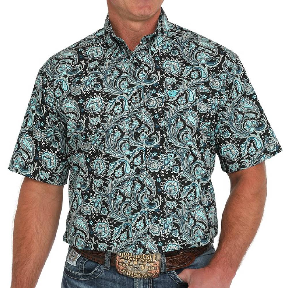 Cinch Men's Paisley Button Down Shirt MEN - Clothing - Shirts - Short Sleeve Cinch