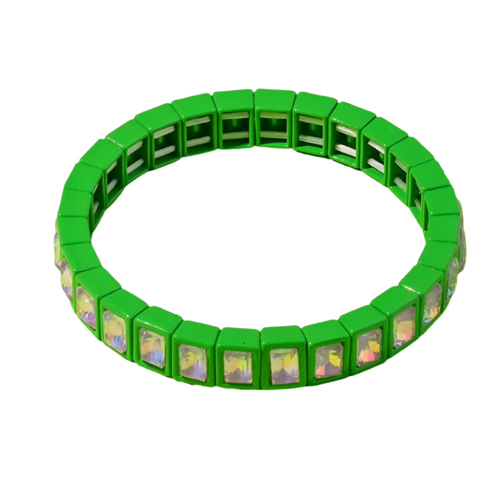 Penelope Stretch Bracelet - Green