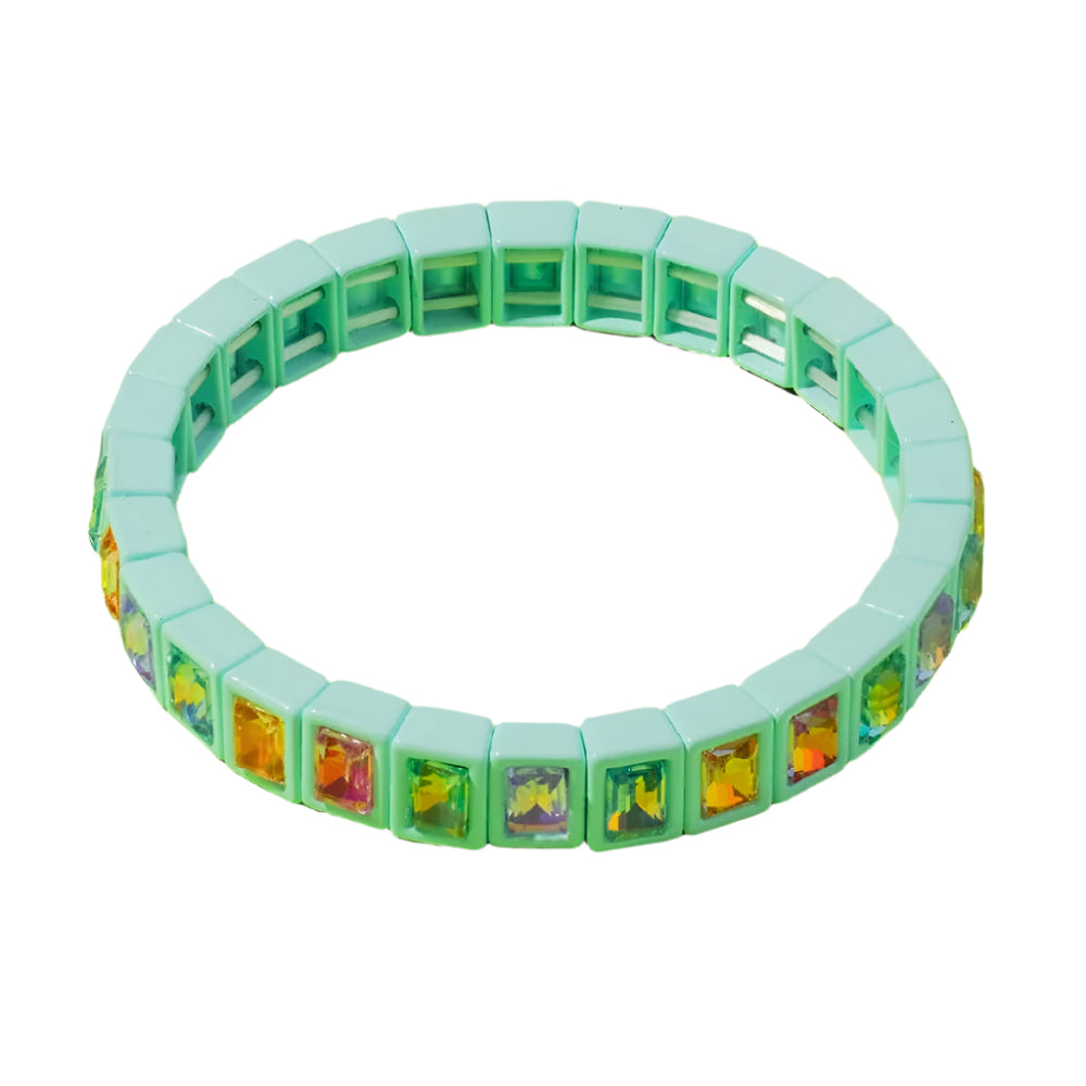 Penelope Stretch Bracelet - Light Blue