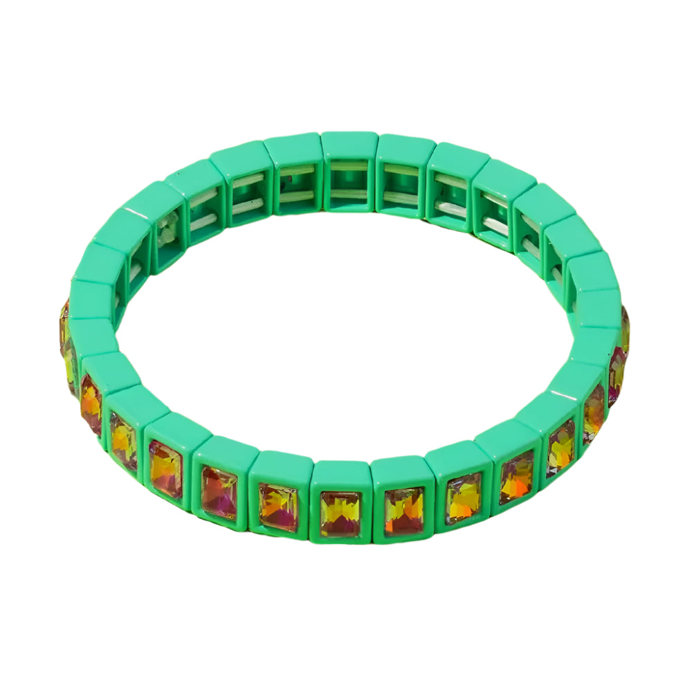Penelope Stretch Bracelet - Aqua