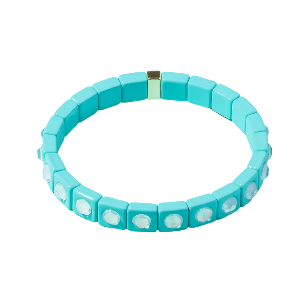 Maeve Stretch Bracelet - Light Blue