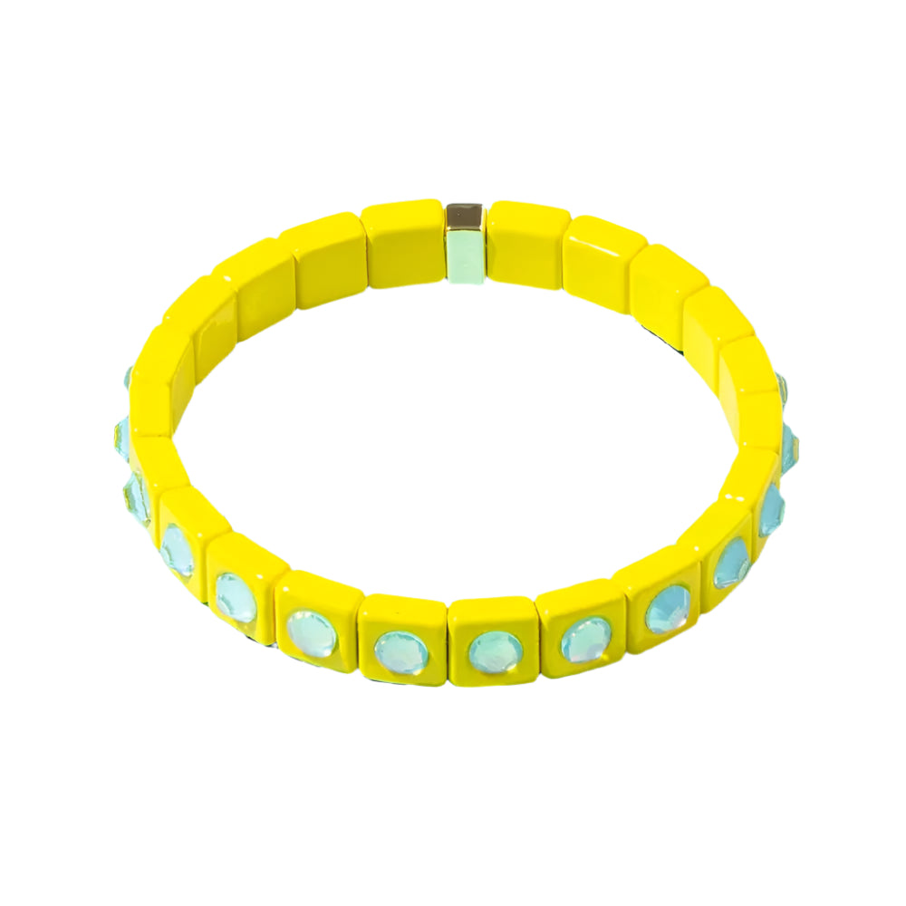 Maeve Stretch Bracelet - Yellow