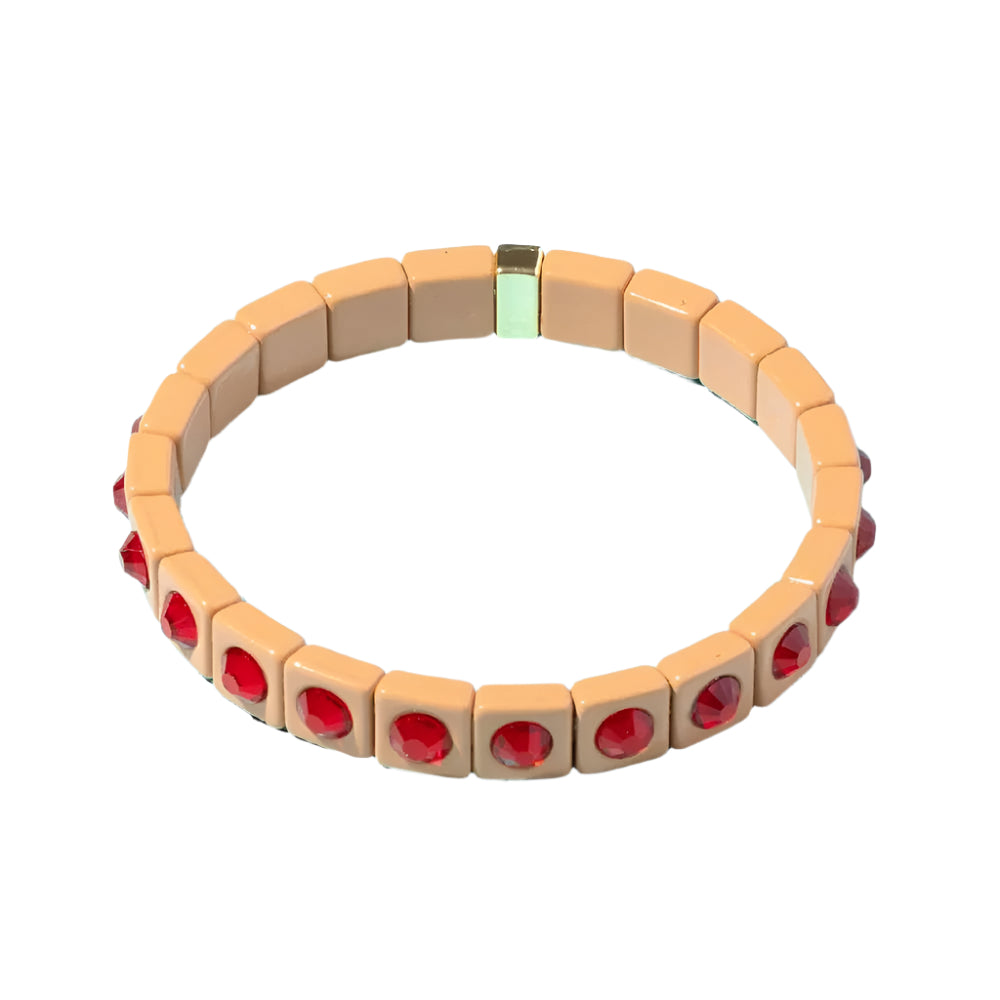 Maeve Stretch Bracelet - Peach