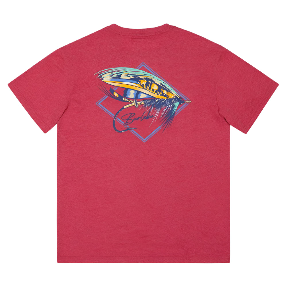 Burlebo Big Fly Tee - Heather Crimson MEN - Clothing - T-Shirts & Tanks Burlebo