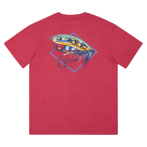 Burlebo Big Fly Tee - Heather Crimson MEN - Clothing - T-Shirts & Tanks Burlebo