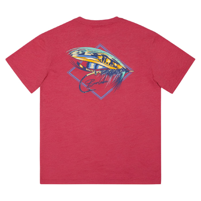Burlebo Big Fly Tee - Heather Crimson MEN - Clothing - T-Shirts & Tanks Burlebo