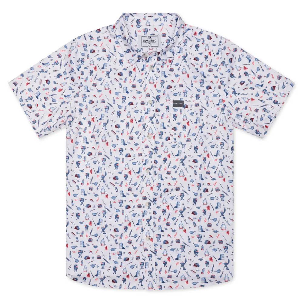 Burlebo Performance Button Up Shirt - Grillmaster MEN - Clothing - Shirts - Short Sleeve Burlebo