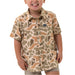Burlebo Boy's Performance Button Up Shirt - Venado Camo KIDS - Boys - Clothing - Shirts - Short Sleeve Shirts Burlebo