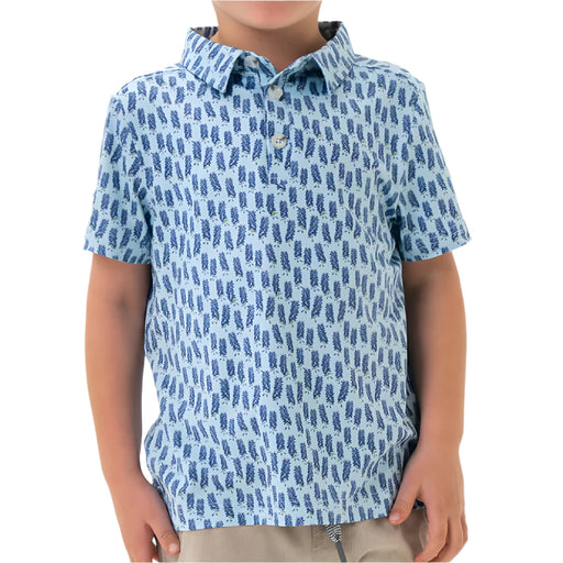 Burlebo Boy's Performance Polo Shirt - Bluebonnets KIDS - Boys - Clothing - Shirts - Short Sleeve Shirts Burlebo