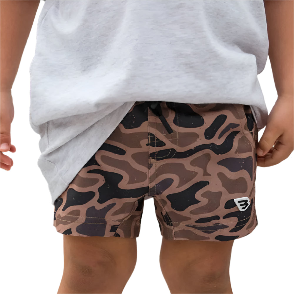 Burlebo Boy's Athletic Shorts - Gauge Camo KIDS - Boys - Clothing - Shorts Burlebo