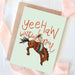 Bucking Bronco Yeehaw Birthday Girl Card HOME & GIFTS - Gifts Tirzah Lane Art