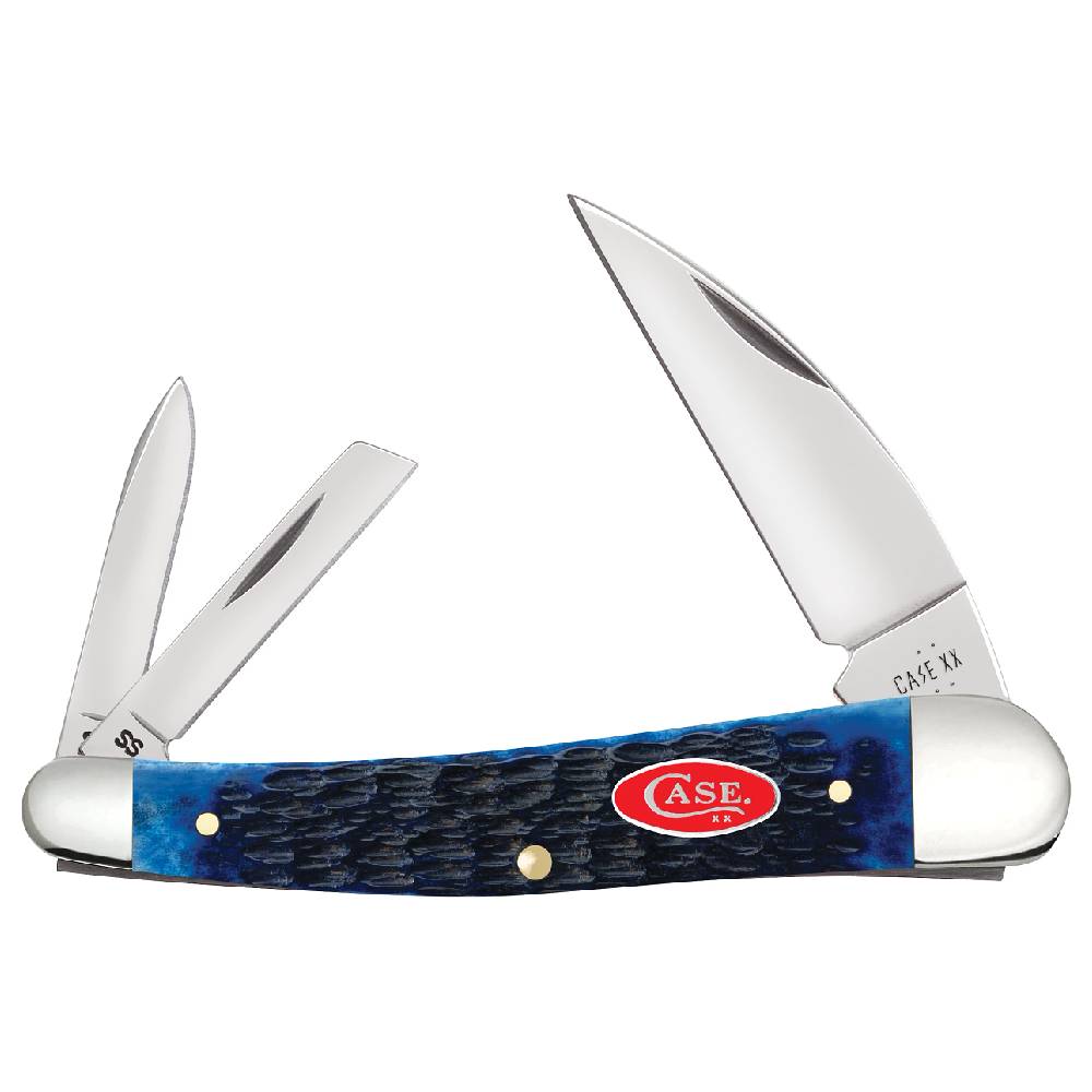 Case Navy Blue Bone - Rogers Jig Seahorse Whittler